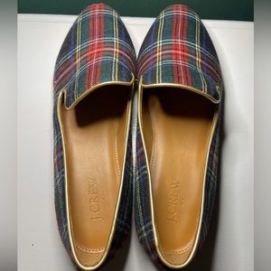 J. Crew Factory, Woman’s Tartan Loafers, Size 8